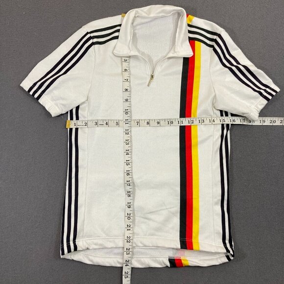 Vintage Descente Cycling Jersey Germany Size Small 1/4 Zip Pullover Striped - Picture 10 of 10